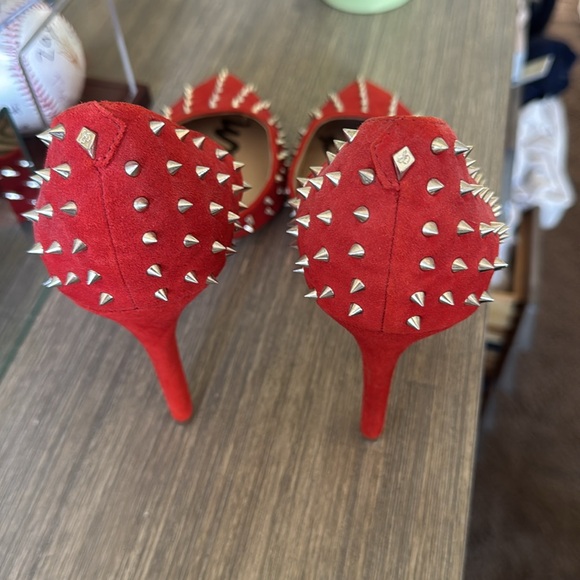 Sam Edelman Hadlee Red Studded Heels. Size 10. EUC. - Picture 5 of 6
